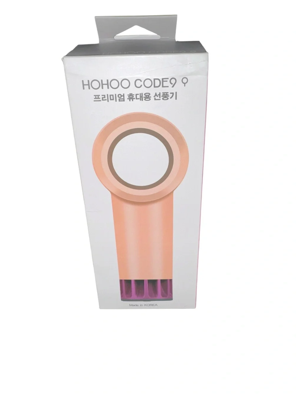 HOHOO CODE9 Premium Portable Handheld Fan Pink Made in Korea NEW